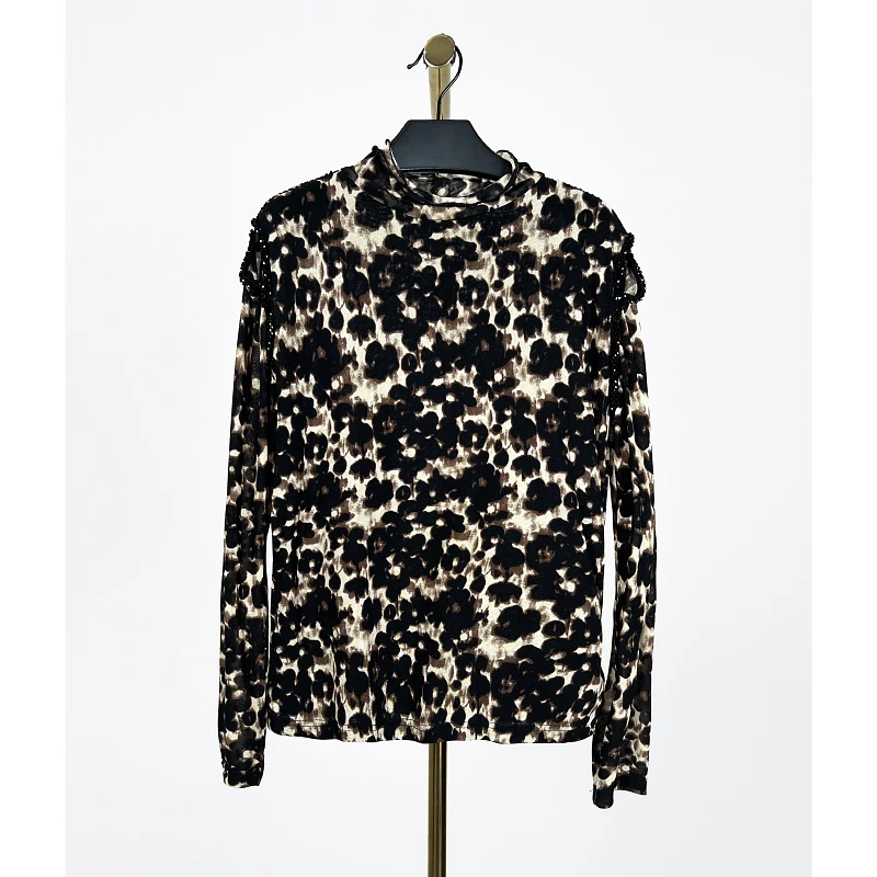 台湾品牌高端雪纺衫秋冬新款洋气妈妈装绮9055C上衣