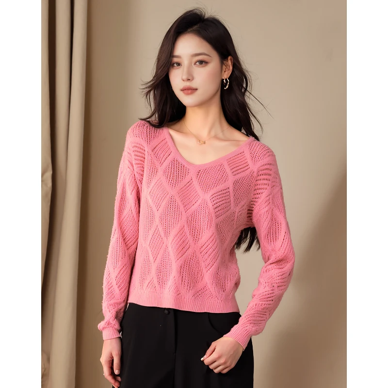 妈妈洋气高端毛衣秋冬新款台湾品牌上衣 绮8267C