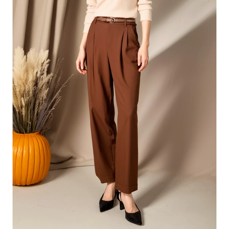 台湾品牌休闲裤秋冬新款高端女装裤子 绮8225D