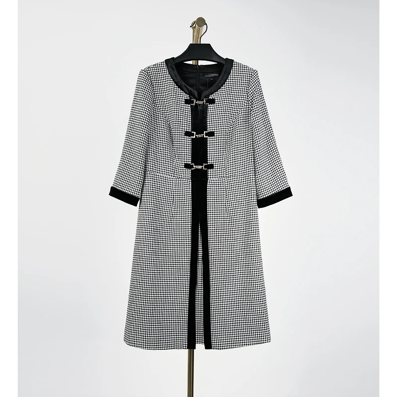 秋冬新款洋气时尚休闲百搭连衣裙 欧1023G