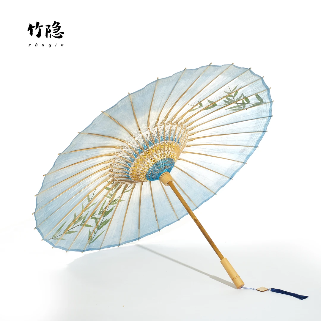 竹隐君子竹油纸伞防雨防晒汉服旗袍国风传统手工古风雨伞