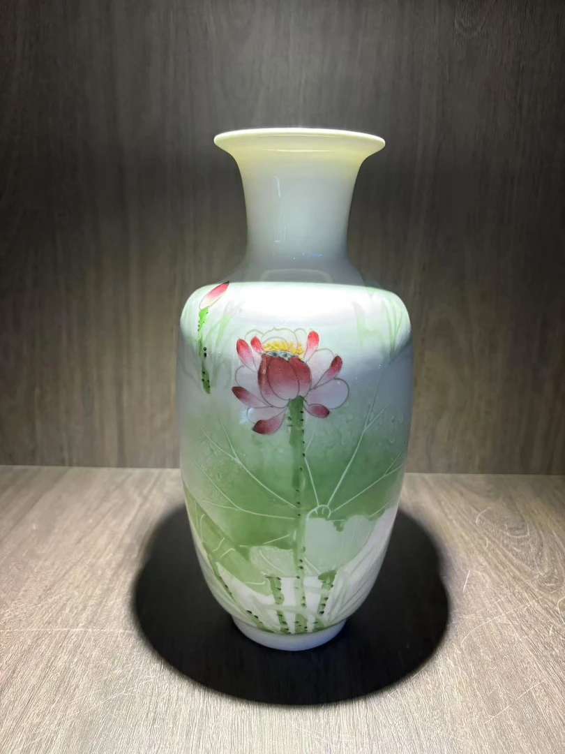 景德镇陶瓷荷韵绿小冬瓜