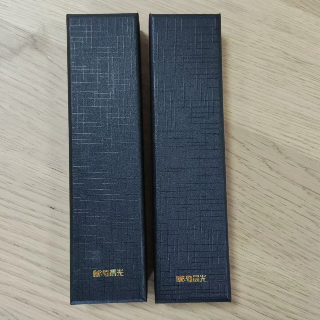 晨光经典金属钢笔黑色笔杆（明尖+暗尖）2盒