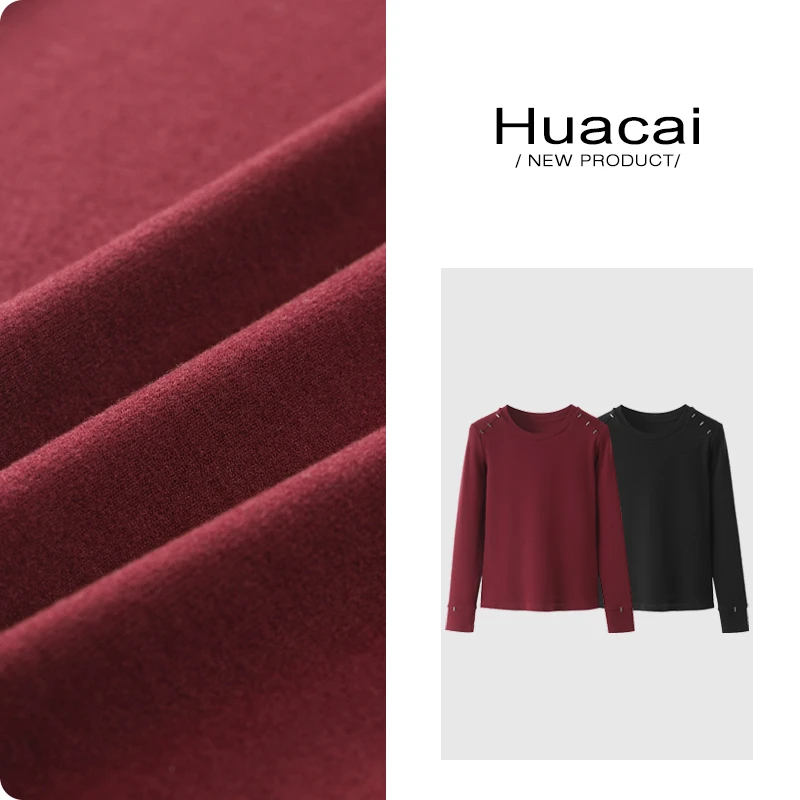 （现现款）花菜微胖定制~【加倍温暖】设计感百搭加厚保暖德绒打底衫