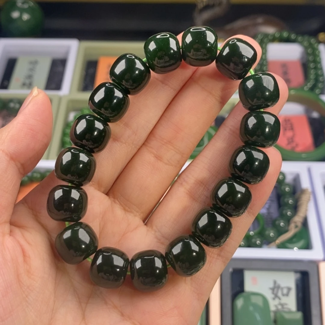 【闪购商品】和田玉（碧玉）手链未镶嵌@***勤
