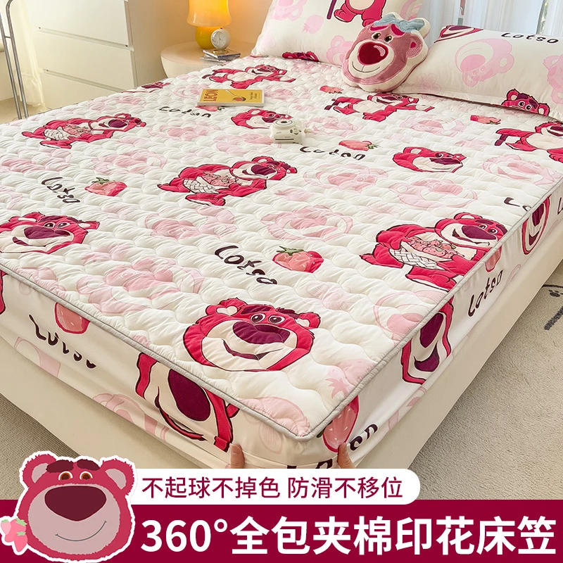 迪士尼夹棉床笠单件床罩全包席梦思加厚床垫保护罩床套罩防滑床单