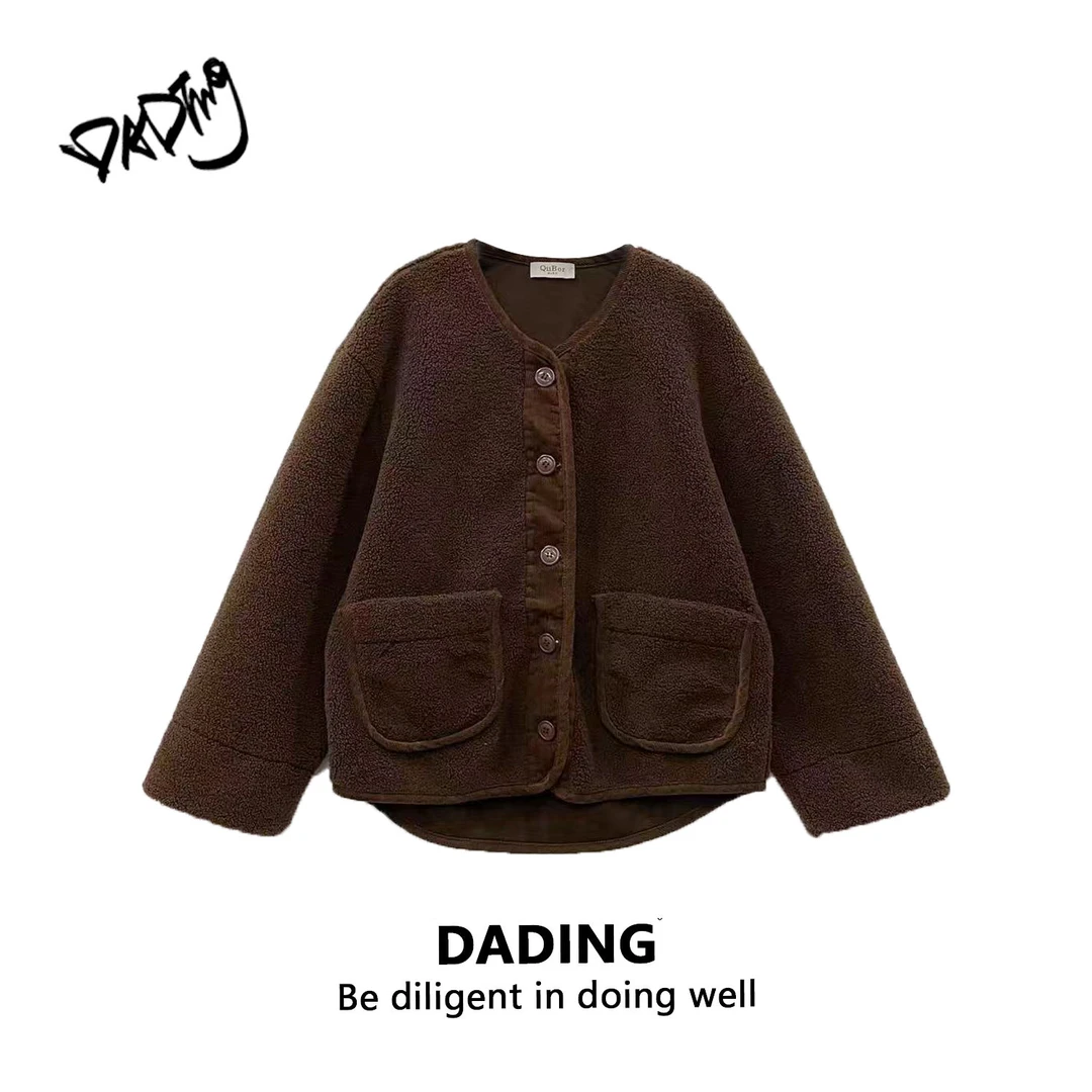 DADING秋冬新款时尚宽松重工外套井2603