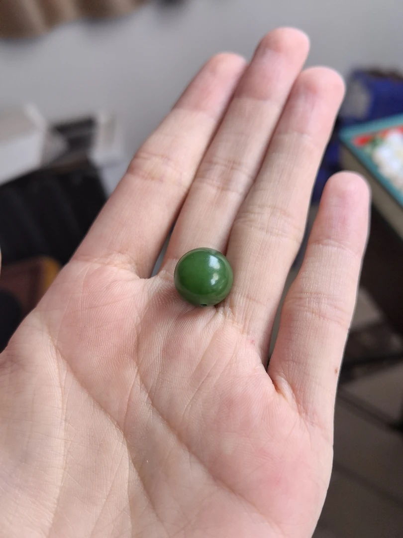 和田玉碧玉阳绿卡14