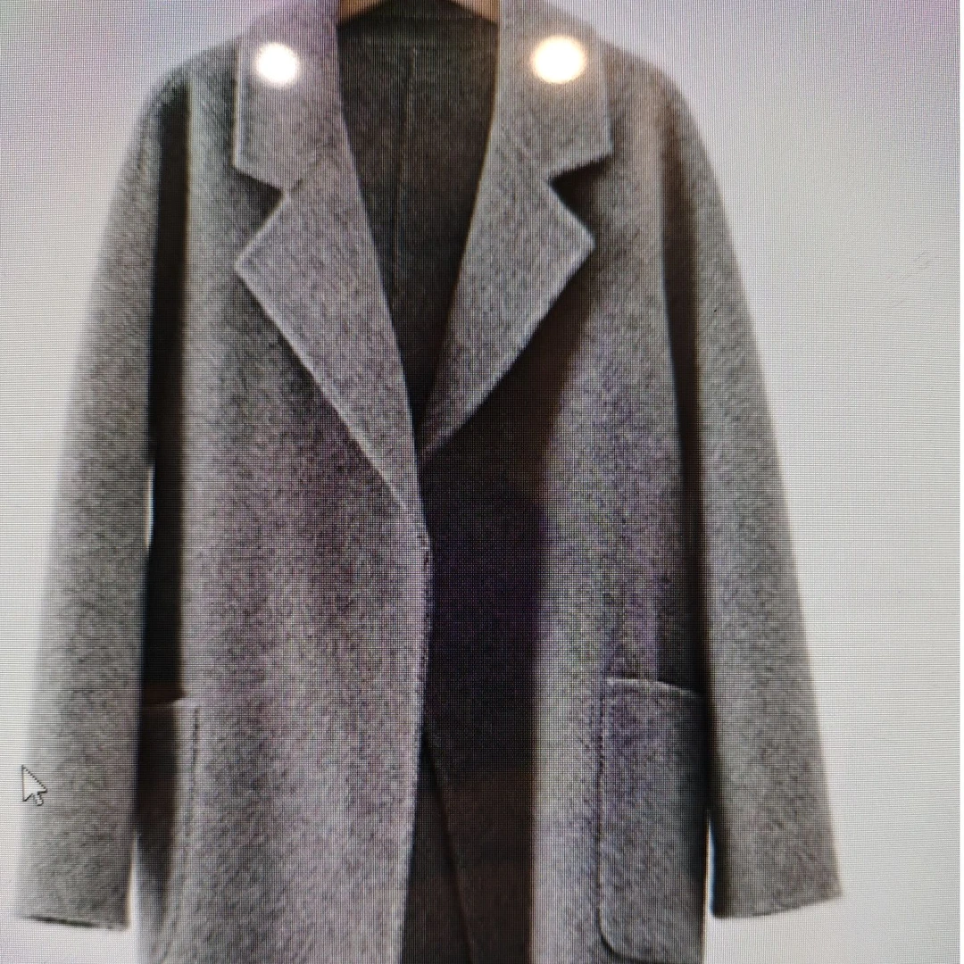 【折扣专区】极简轻奢澳洲羊毛混纺毛呢外套22415729