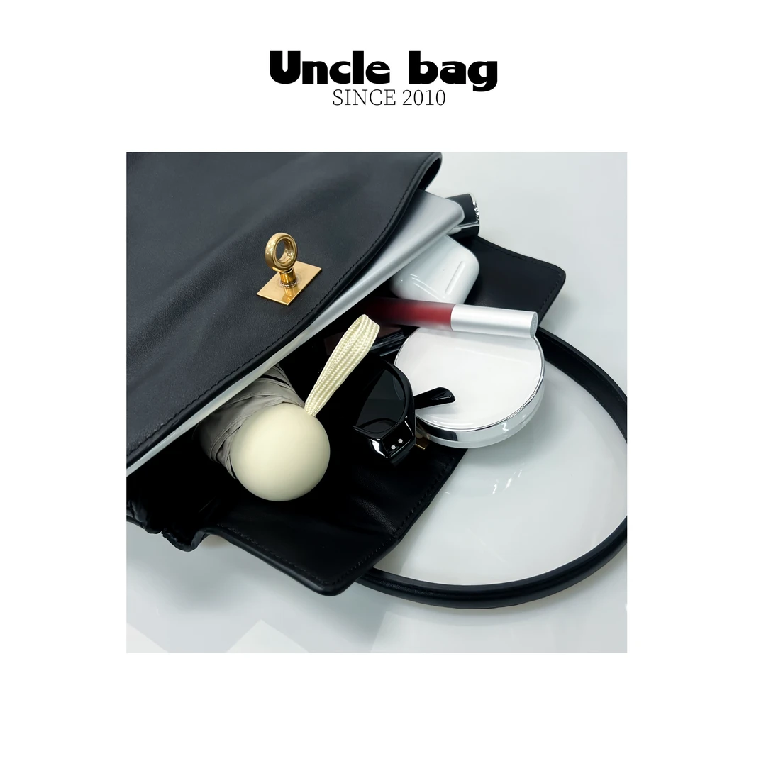 2店-时尚百搭小众的头层牛皮软面腋下单肩斜挎包