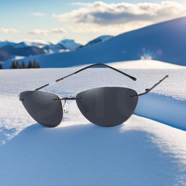 超轻无边框太阳眼镜男士小框男生潮流墨镜开车钓鱼专用旅游偏光镜