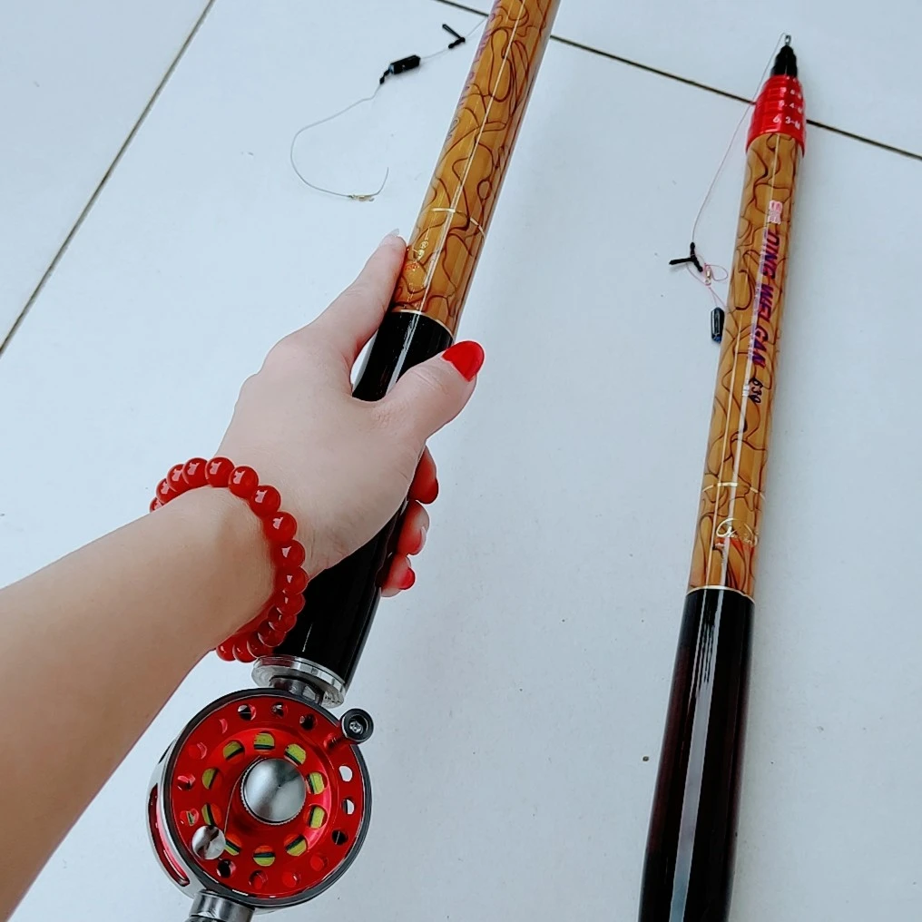 超短4定位中通竿內走线一体杆6米鱼竿台钓竿调节垂钓碳素鱼竿多节