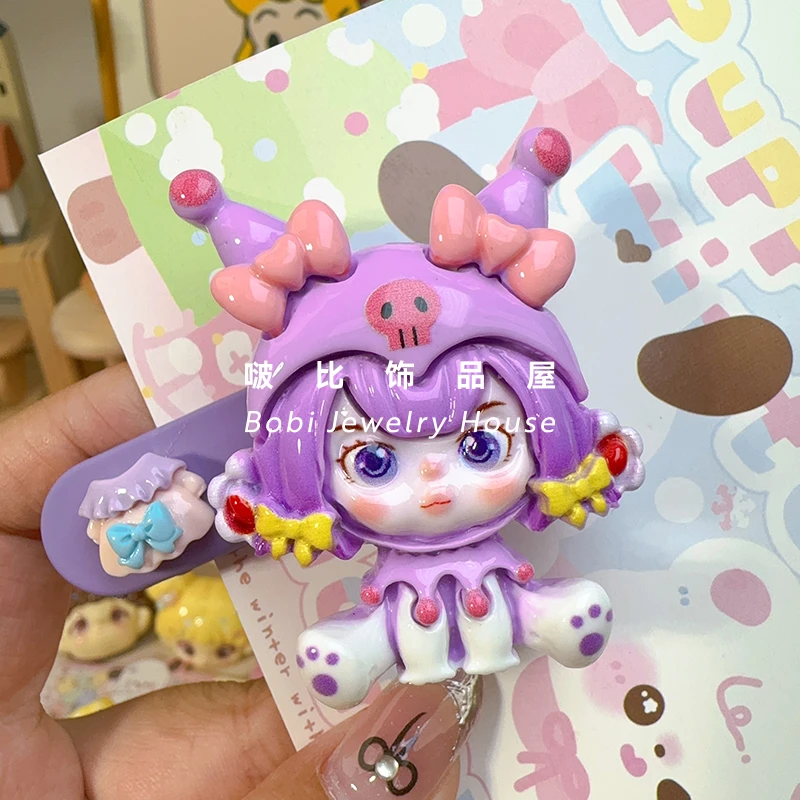 可爱少女卡通发饰创意旋转款网红发夹