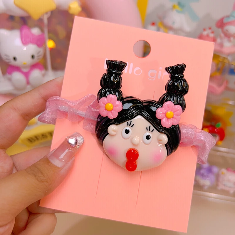 可爱儿童甜美发饰卡通女孩公主头绳