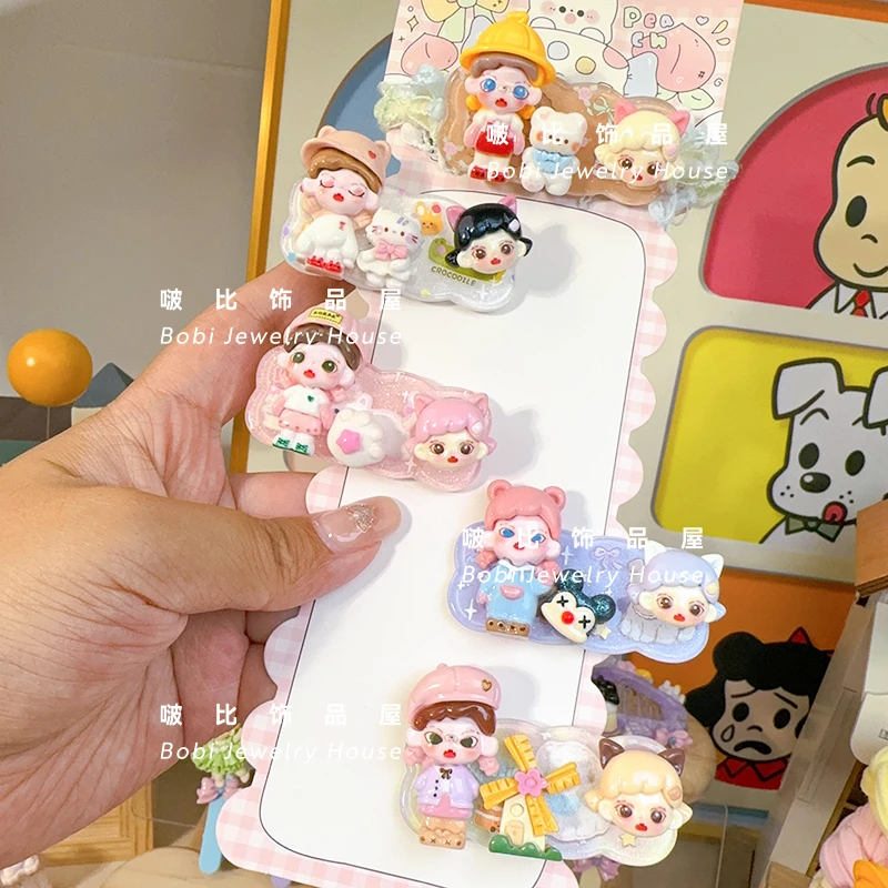 【捣蛋女孩小猫妹妹系列】卡通发饰创意旋转款网红发夹