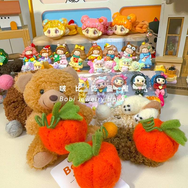 【801-899韩版森系创意卡通DIY发饰】秋冬可爱女童创意diy发夹发绳