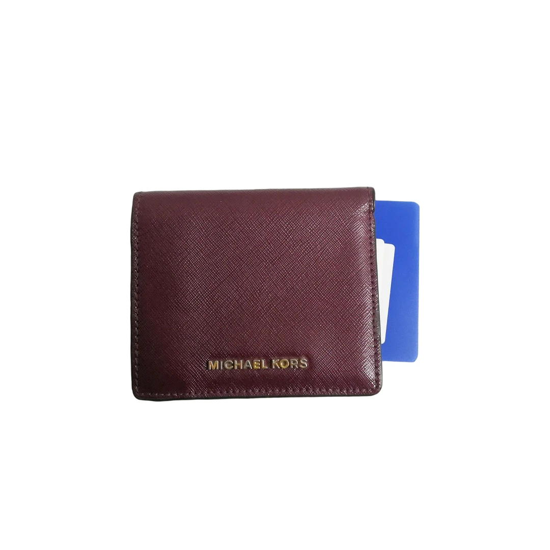 95新 MICHAELKORS/迈克高仕 枣红色钱包 24011514