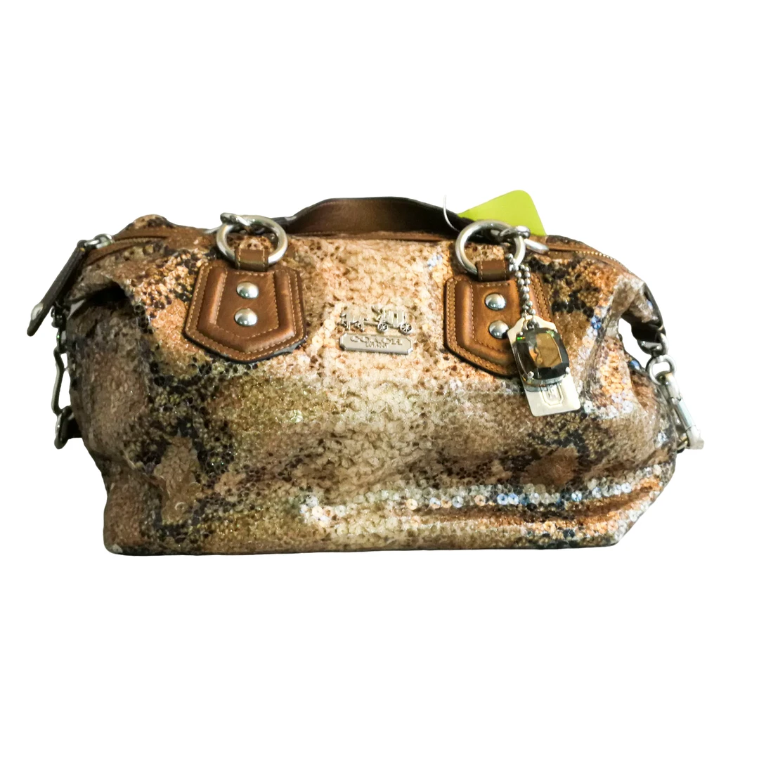 95新 COACH/蔻驰 coach  亮片拼皮单肩包 102726