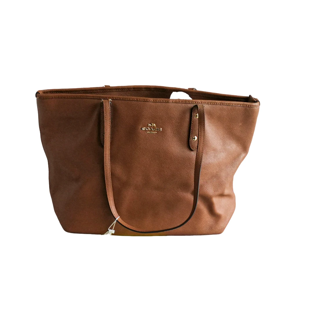 95新 COACH/蔻驰 coach 焦糖托特包  101407