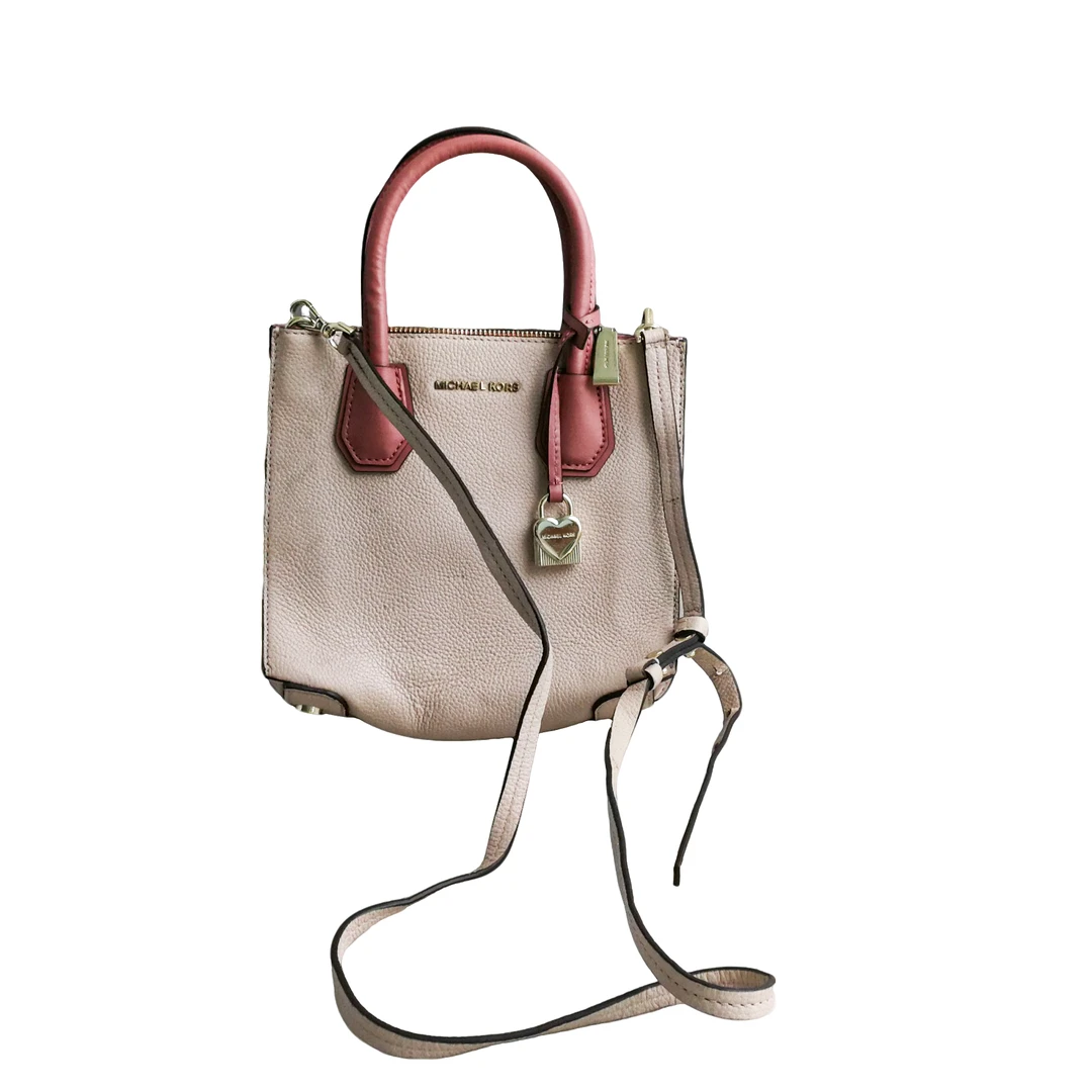 95新 MICHAEL KORS/迈克高仕 粉荔枝纹风琴包 82220