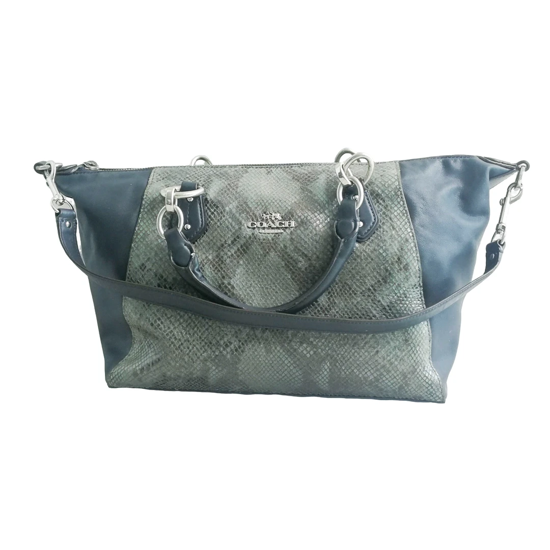 95新 COACH/蔻驰 coach 黑色饺子包 71107