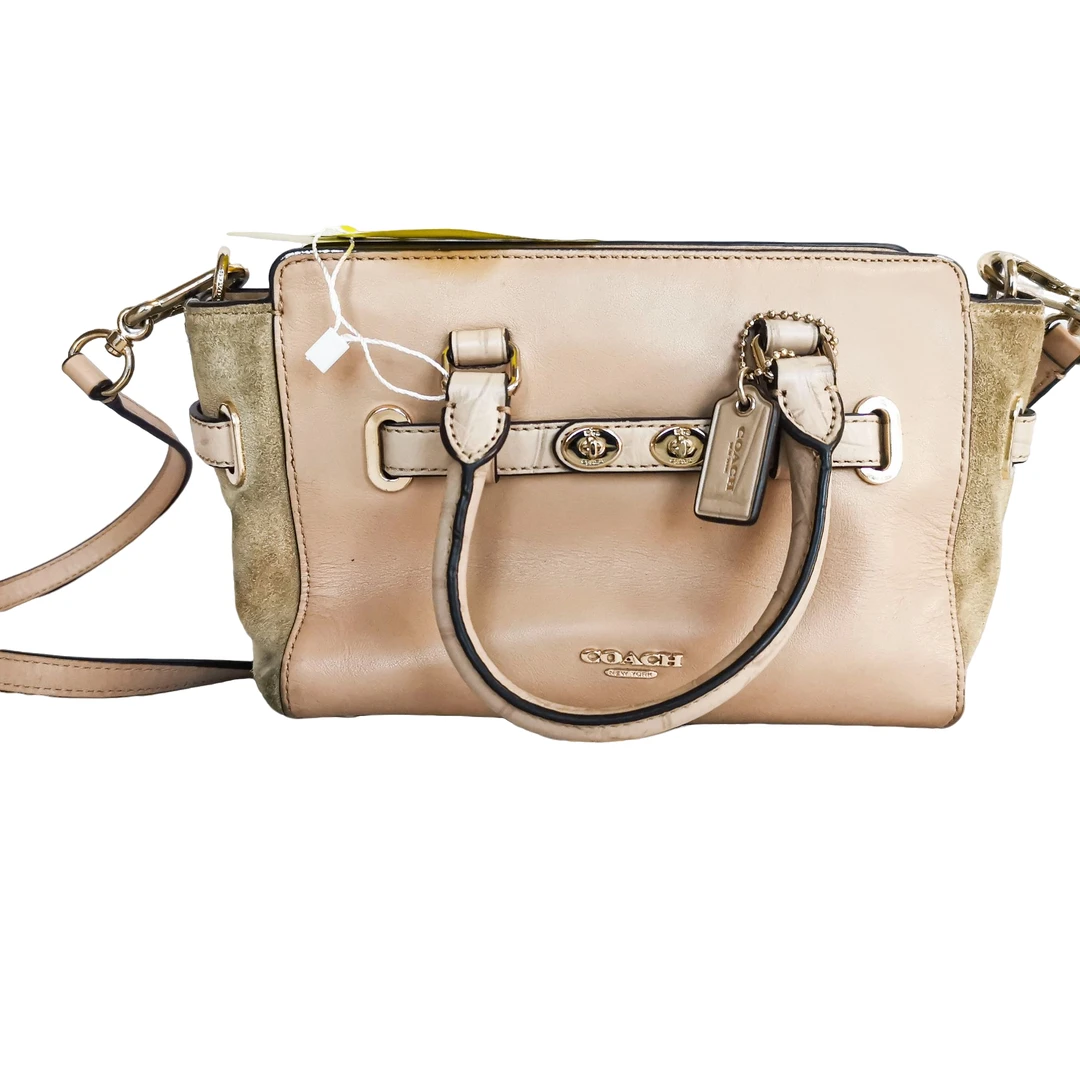 95新 COACH/蔻驰 coach 肉粉色马卡龙包  112138