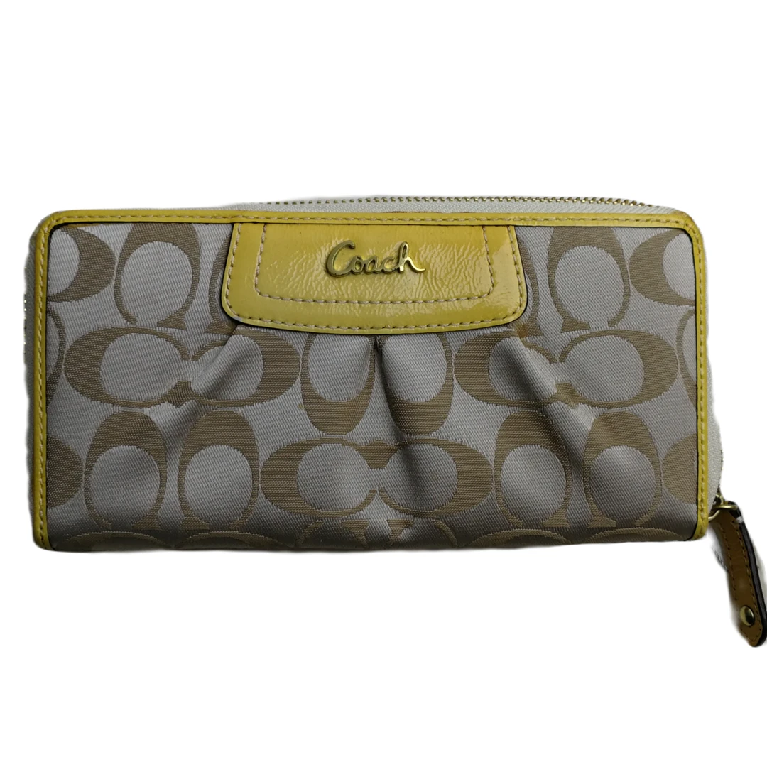 90新 COACH/蔻驰 缎面钱包 23051705