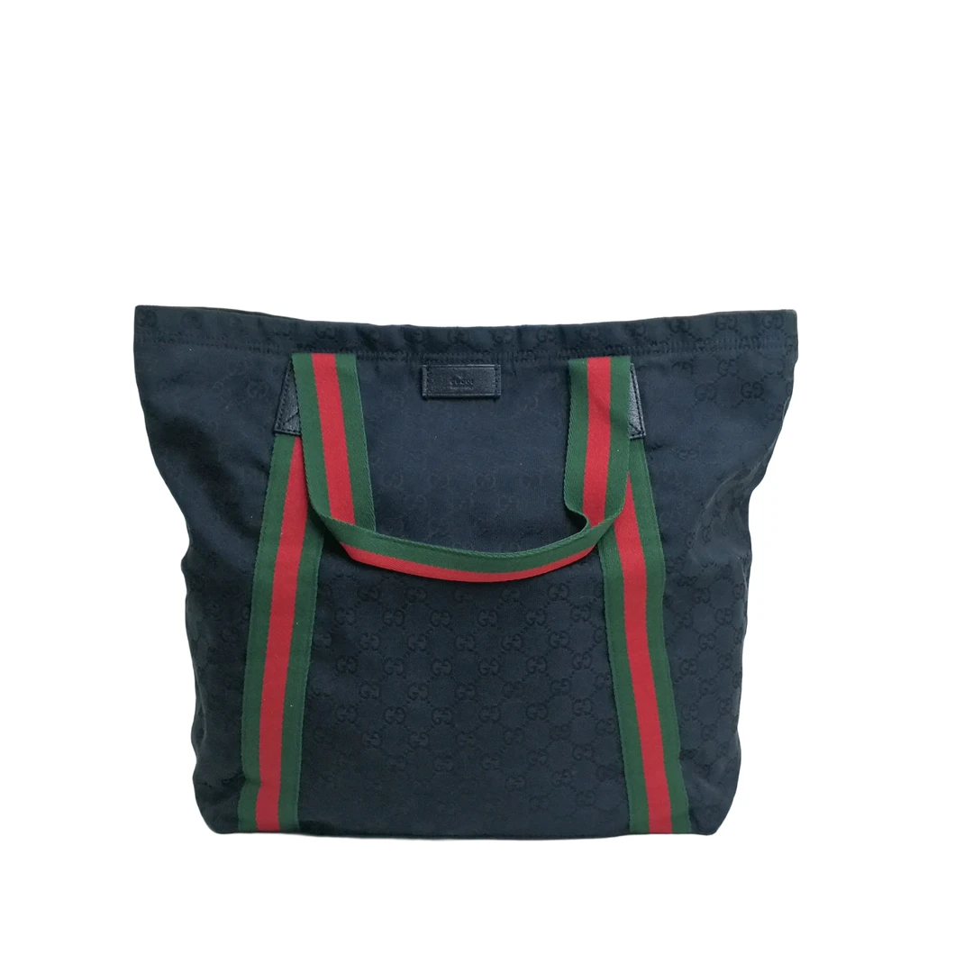 95新 GUCCI/古驰 黑色托特包 23122619