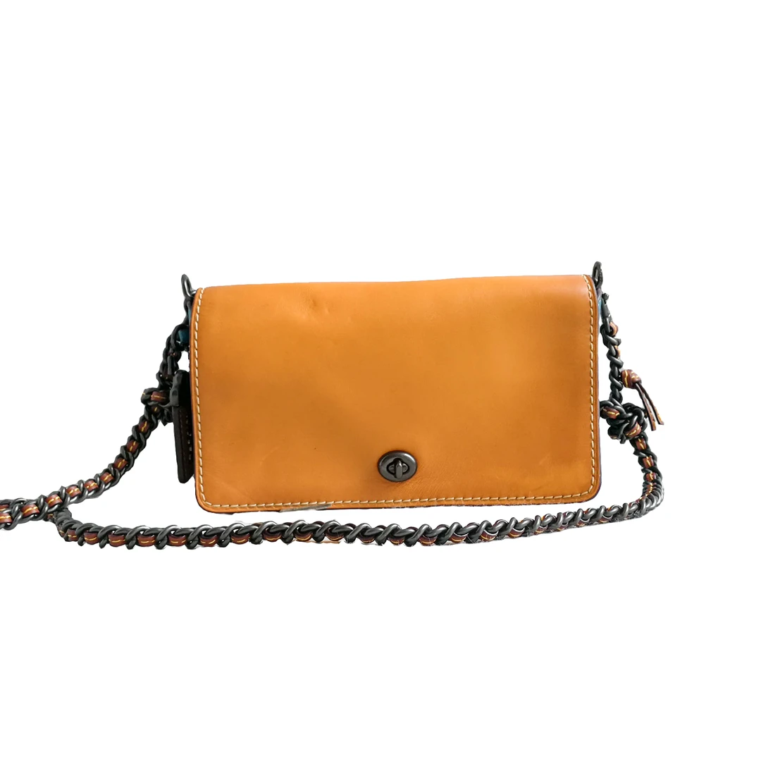 95新 COACH/蔻驰 coach 皮质邮差包 62622