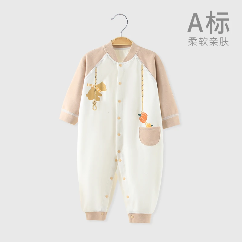 2AC07泡泡雪春秋婴儿亲肤连身衣宝宝保暖秋冬连体哈衣