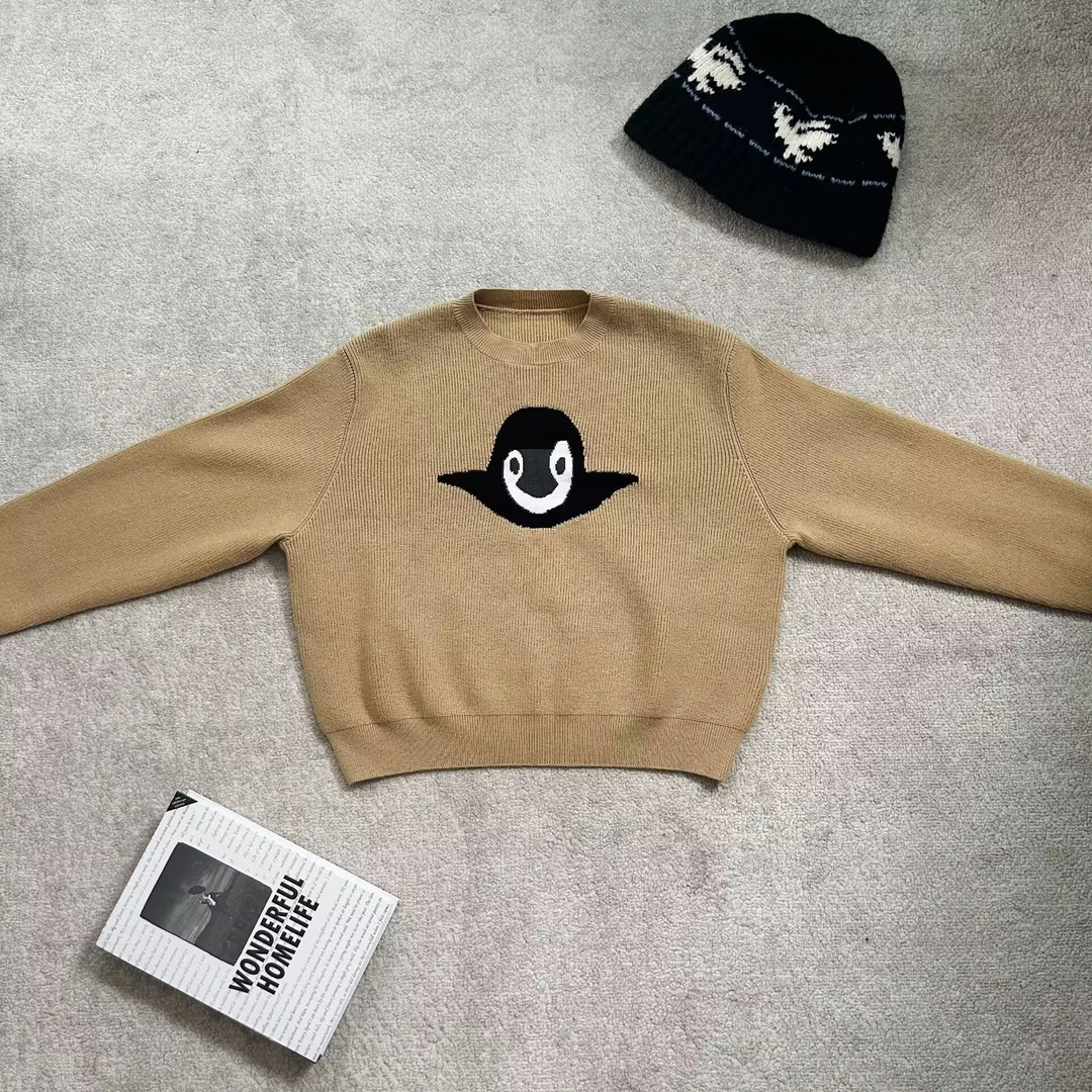 Diana-Tamara陈想  时尚百搭小企鹅圆领毛衣  AH241205-01