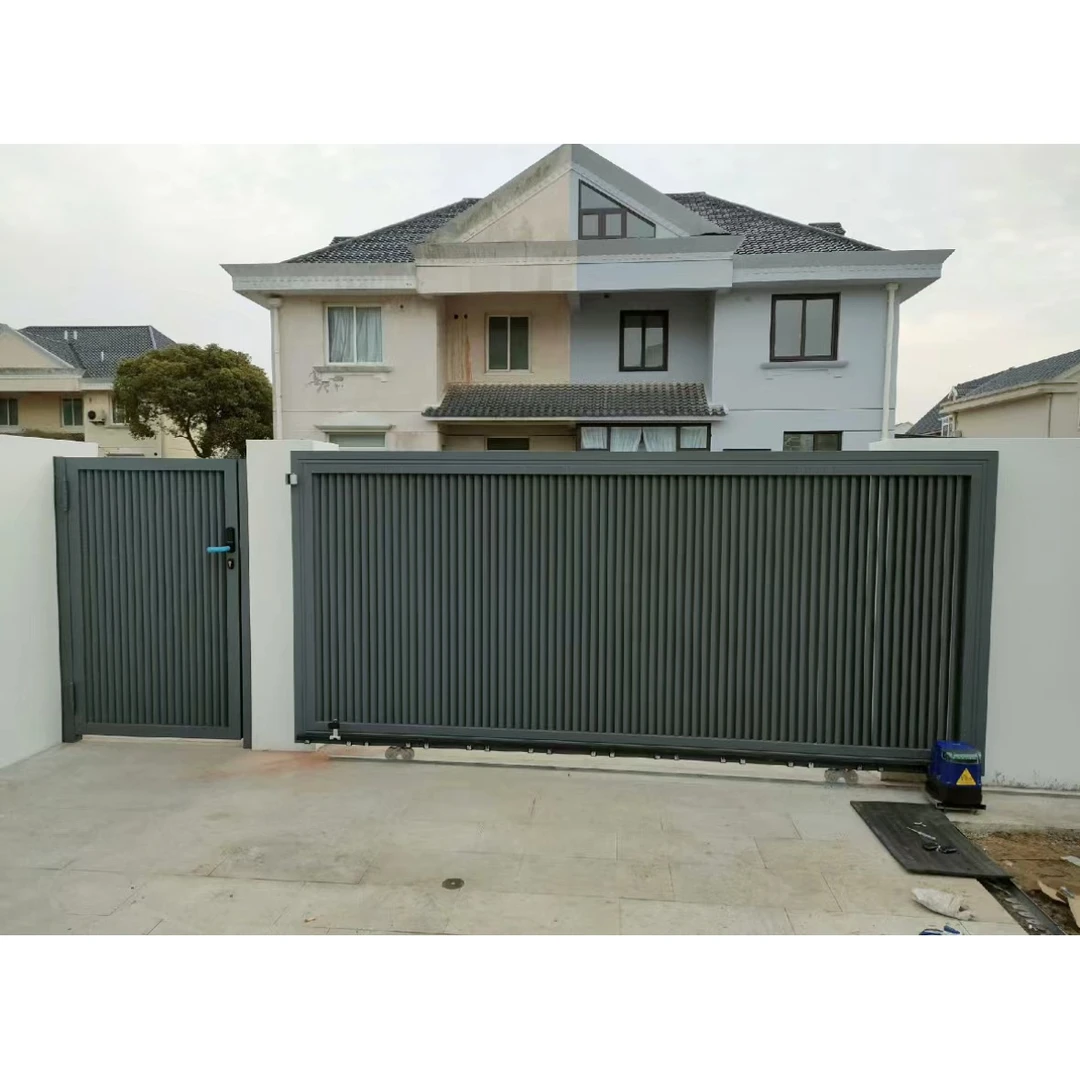 铝合金铁艺庭院车库门别墅平移电动门不锈钢花园小区户外院子门