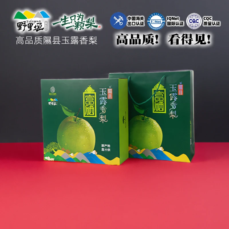 山西临汾隰县玉露香梨9颗10斤礼盒装新鲜水果应季当季品牌梨高档