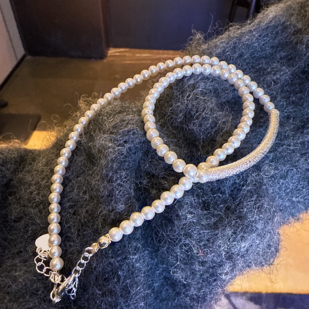 合金项链 冷淡风银色元素个性百搭小众简约轻奢气质项链