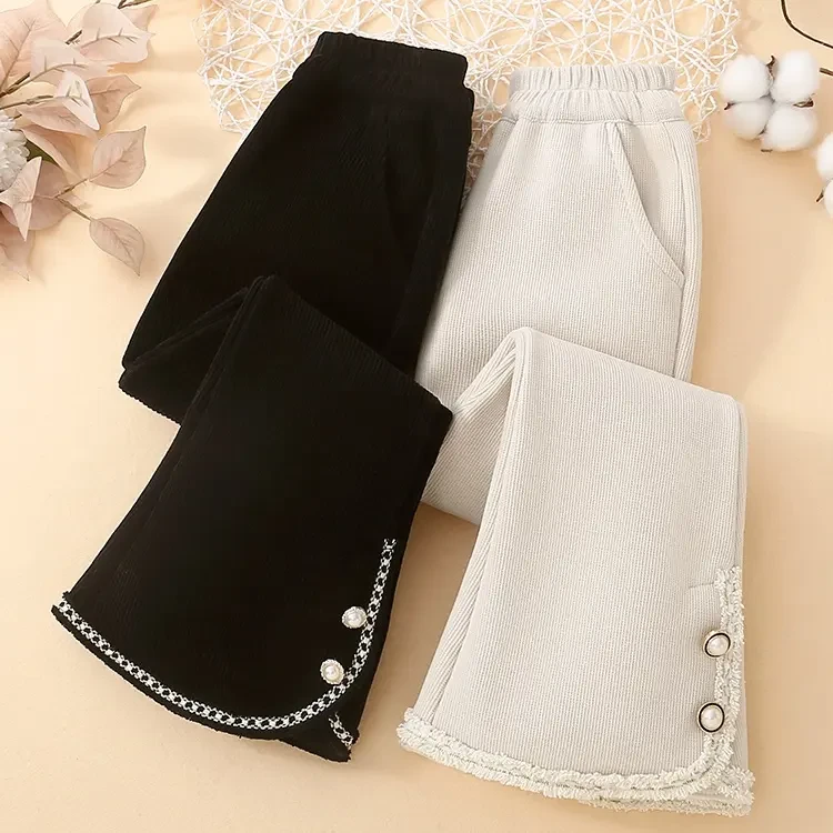 时尚儿童裤子优质面料舒适透气适合日常秋冬儿童喇叭裤子