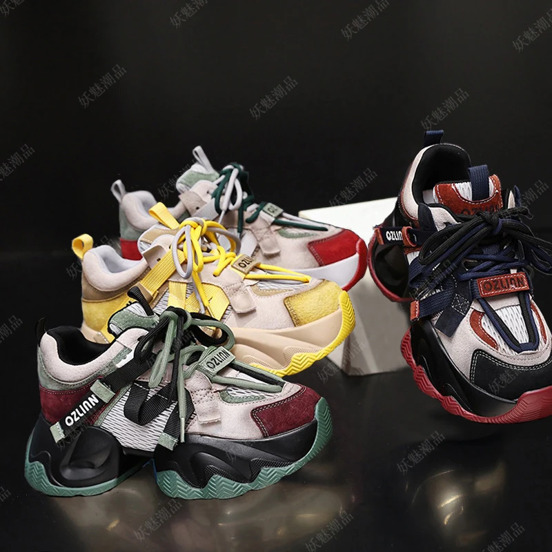 增高5CM2024秋季新款潮流软底高能感休闲百搭气质女鞋M