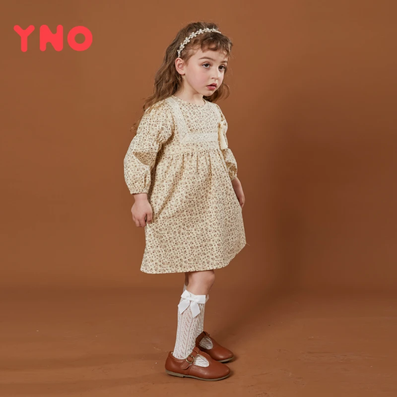 YNO中筒网眼袜3双装宝宝春夏蝴蝶结儿童薄款袜子长筒袜透气棉百搭