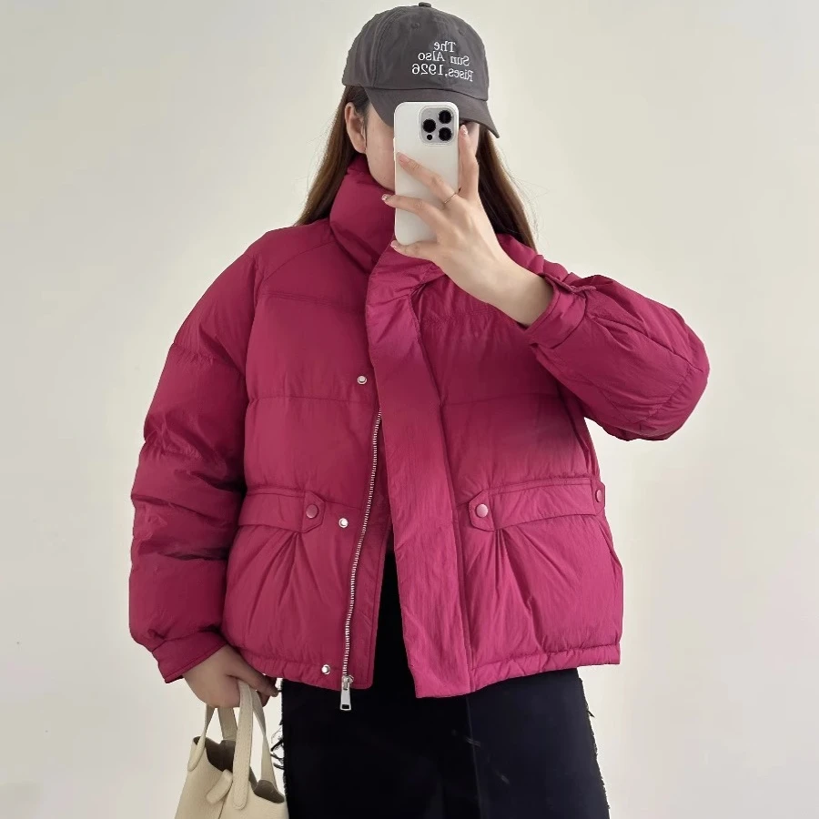 短款立领棉衣棉服女2025冬季新款休闲百搭保暖加厚外套棉袄时尚女