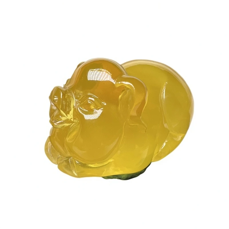 好玉易生肖猪天然精品琥珀蜜蜡吊坠挂件俏色养生珠宝女士