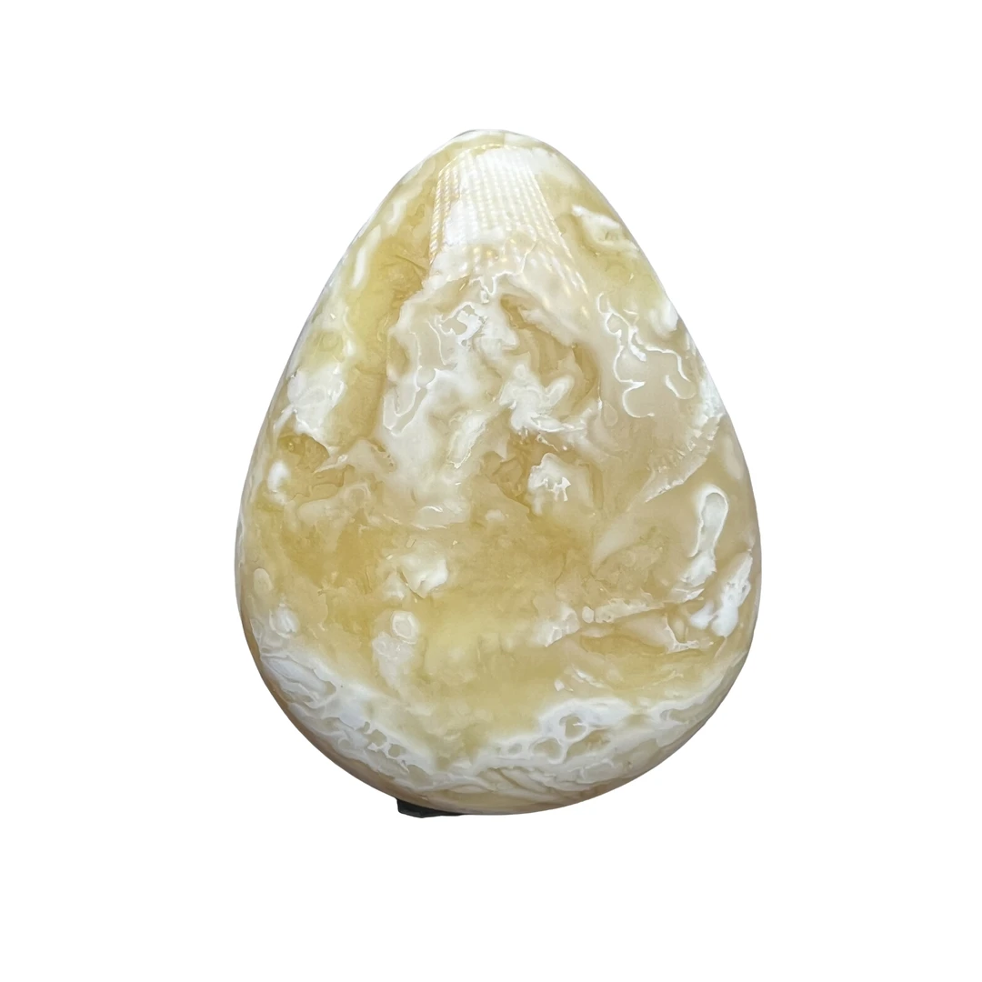 光面白蜜蜡吊坠挂件精美花纹孤品女士蜜蜡水滴吊坠