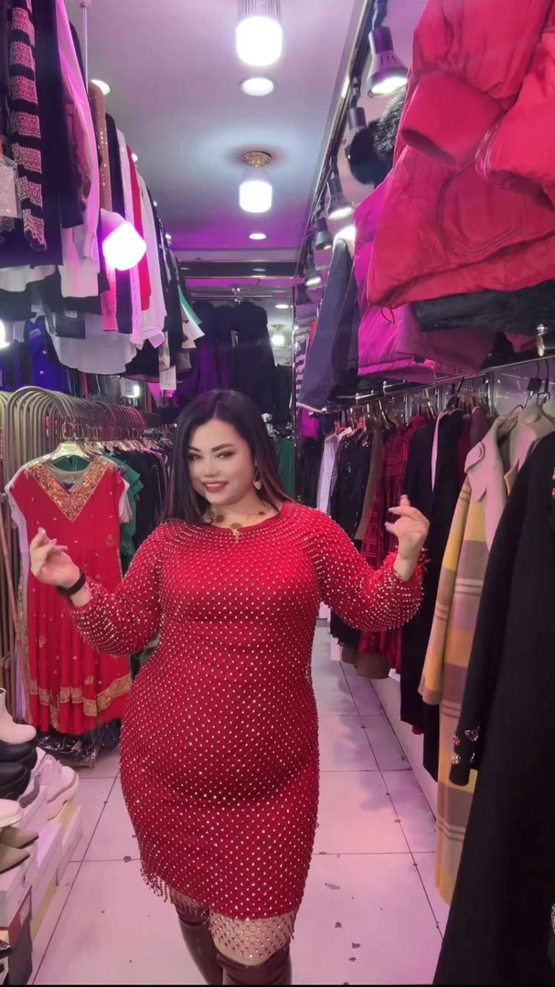 新款胖美女大码连衣裙