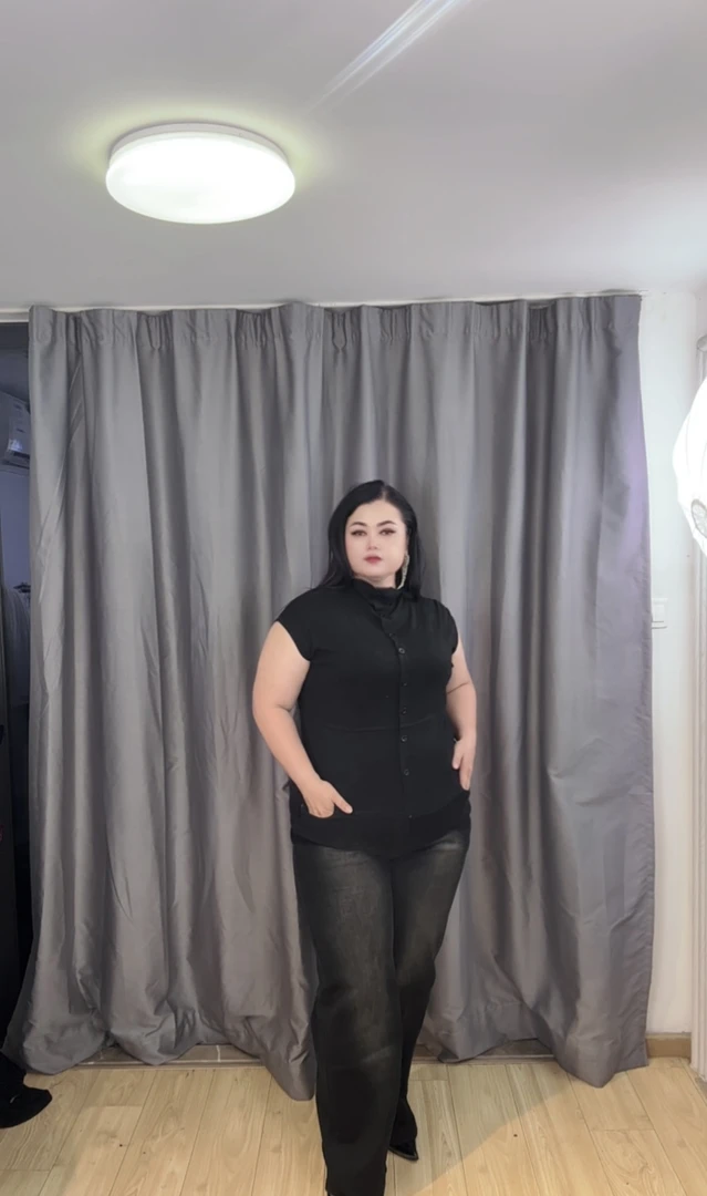 胖美女大码新款裤子