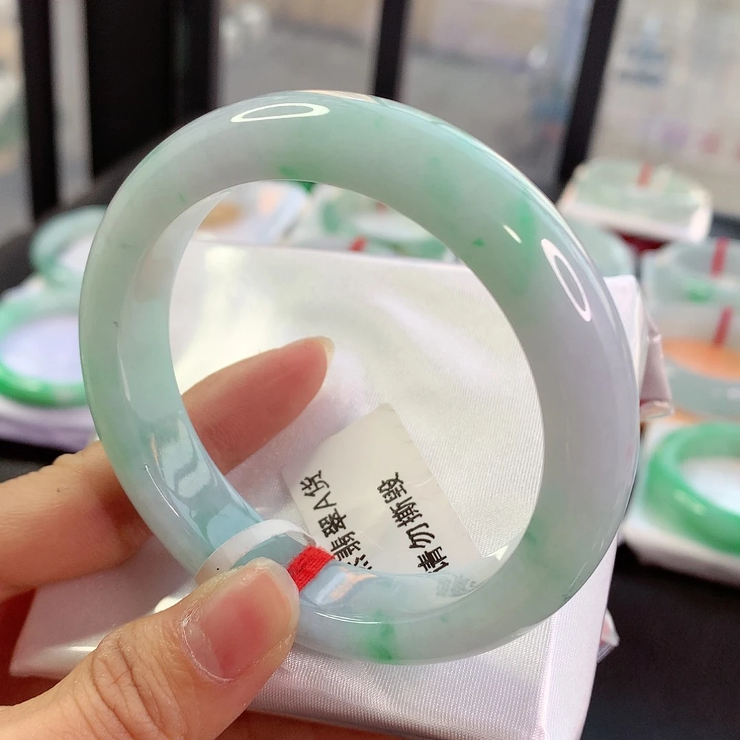 翡翠手镯未镶嵌天然翡翠手镯54.9
