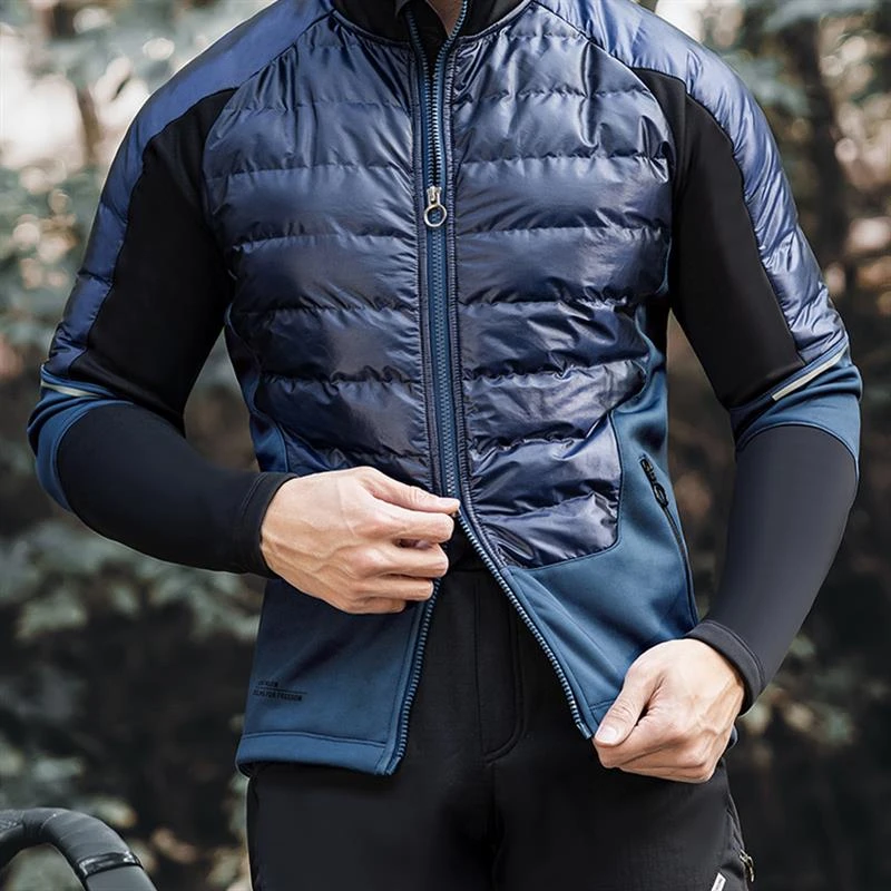 Santic森地客秋冬骑行服外套自行车单车服羽绒棉保暖上衣男式维纶