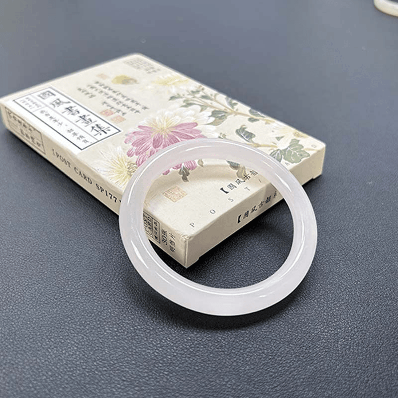 天然玉石手镯白月光+金丝玉小手链随单飞