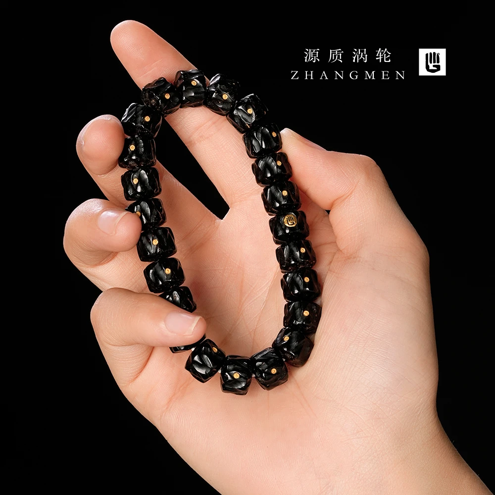 ZHANGMEN/掌门原创专利源质涡轮椰蒂手串手工雕刻印尼原色原生态