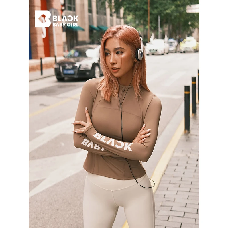 heytopbbg【清仓】半拉链马术领显瘦紧身跑步瑜伽外套-010