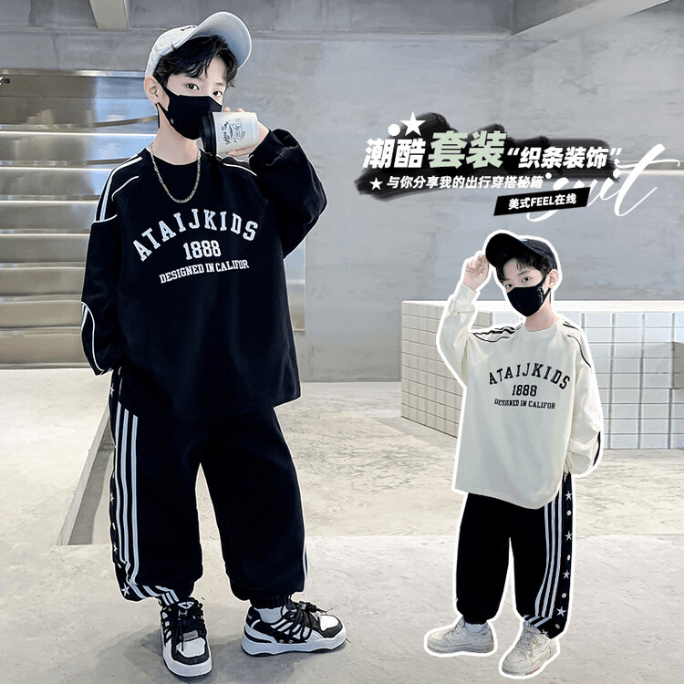 男童街舞潮装演出服hiphop个性儿童帅气套装少儿潮牌嘻哈服装潮流