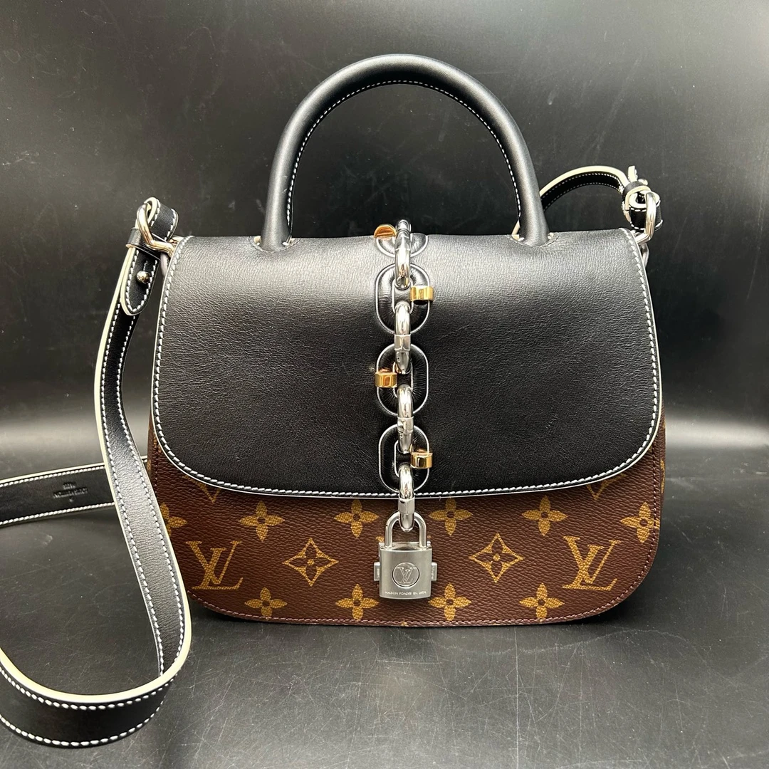 95新 LouisVuitton/路易威登 老花斜挎马鞍包 秀款 001589
