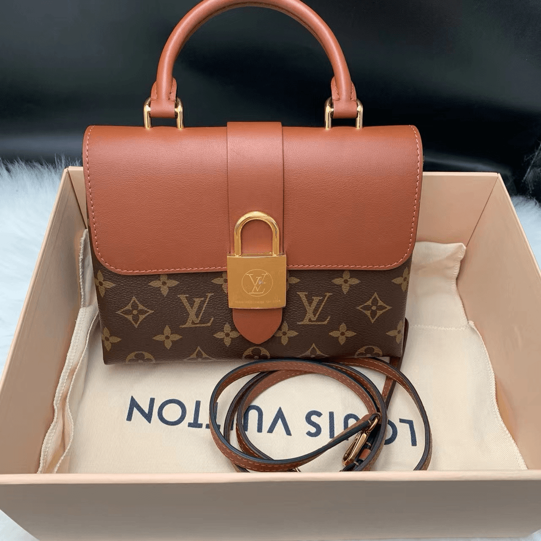 95新 LouisVuitton/路易威登 路易威登经典老花锁头斜挎包